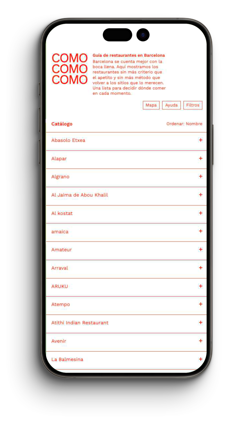 COMO COMO COMO website preview